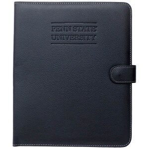 black portfolio with embossed Penn State University